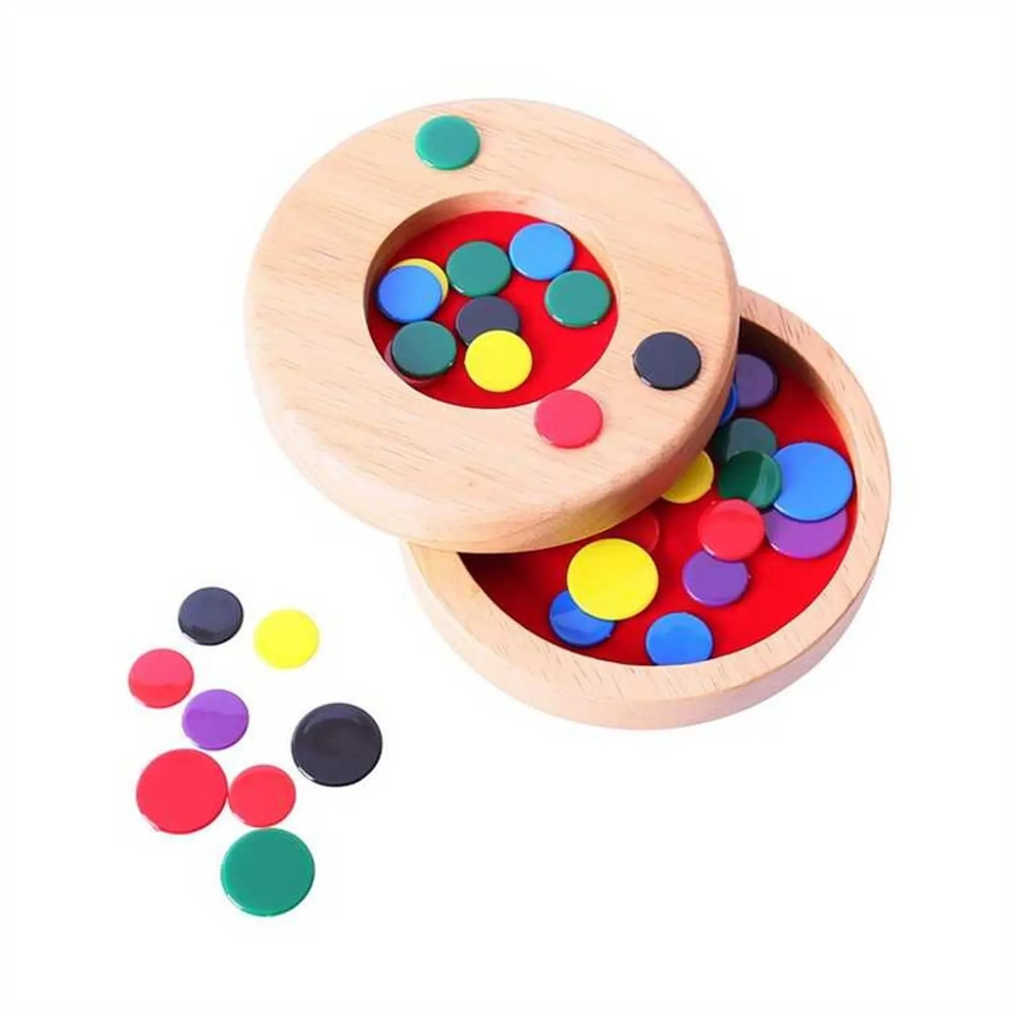 BigJigs Holz Tiddly Winks – klassisches Kinderspiel